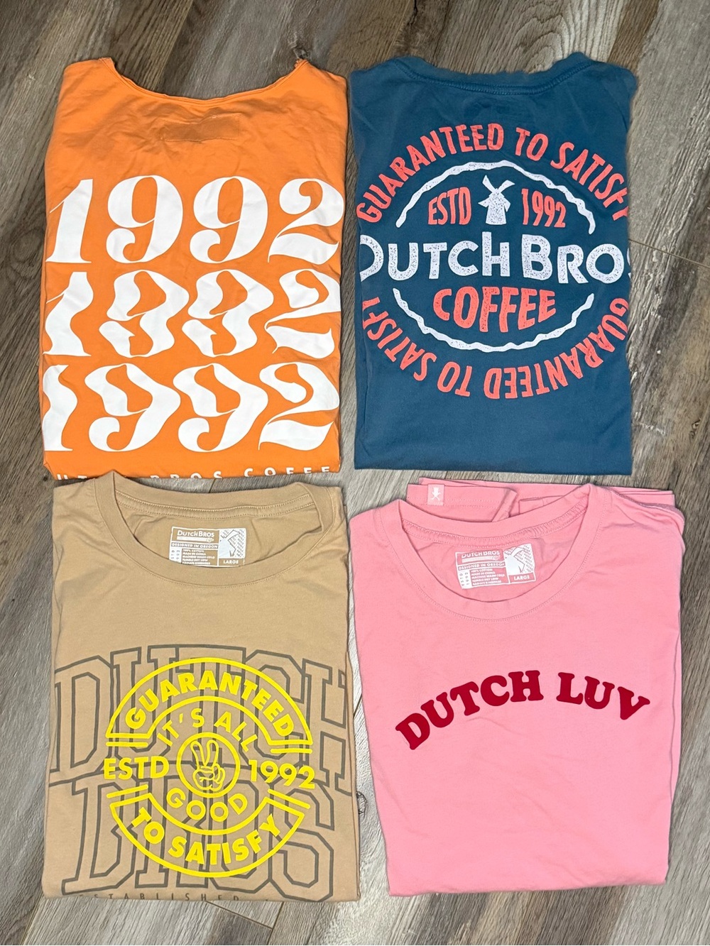 Lot of 4 Dutch Bros Tees